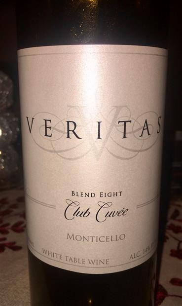 NV Veritas Vineyard Club Cuvée Blend Eight Veritas Vineyard, USA, Virginia,  Central Virginia, Monticello - CellarTracker