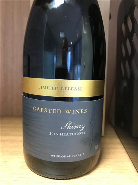 2015 Gapsted Shiraz Limited Release, Australia, Victoria, Central ...