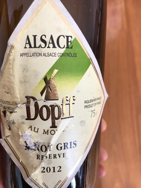 2010 Dopff au Moulin Pinot Gris Reserve - CellarTracker