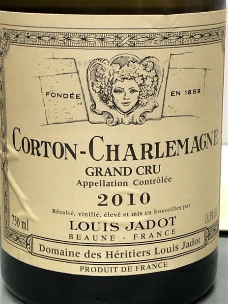 ワイン Reine Pedauque Corton-Charlemagne 2010 2010 Louis Jadot Corton-Charlemagne Domaine des Héritiers Louis