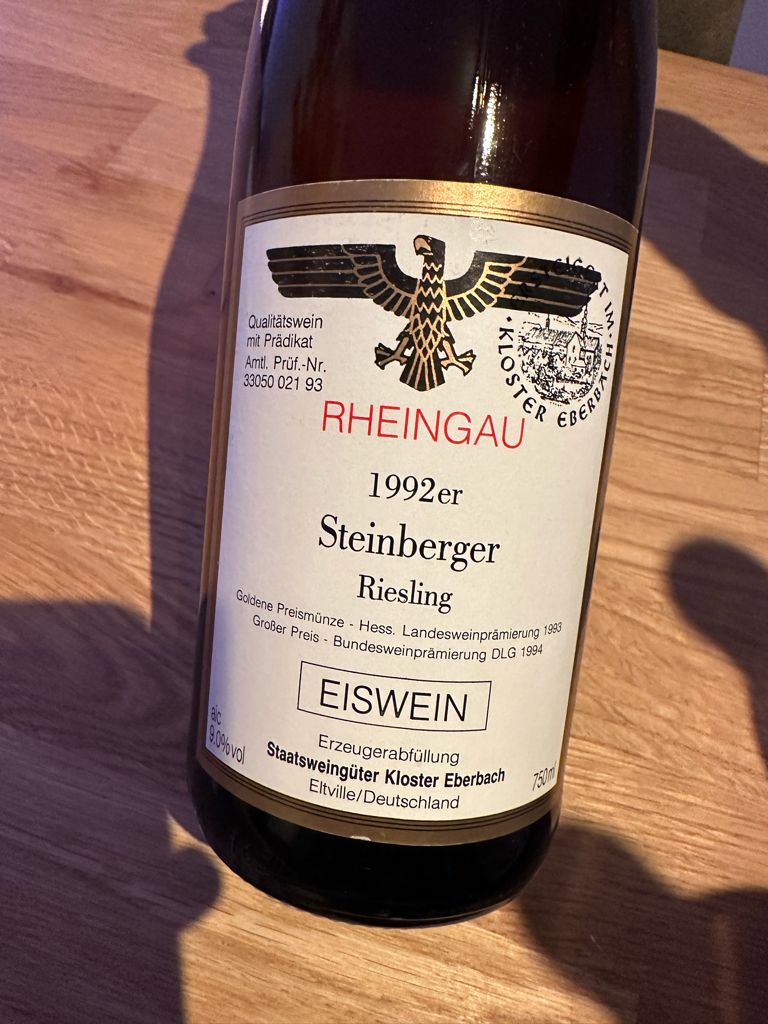 1992 Hessische Staatsweingüter Kloster Eberbach Steinberger