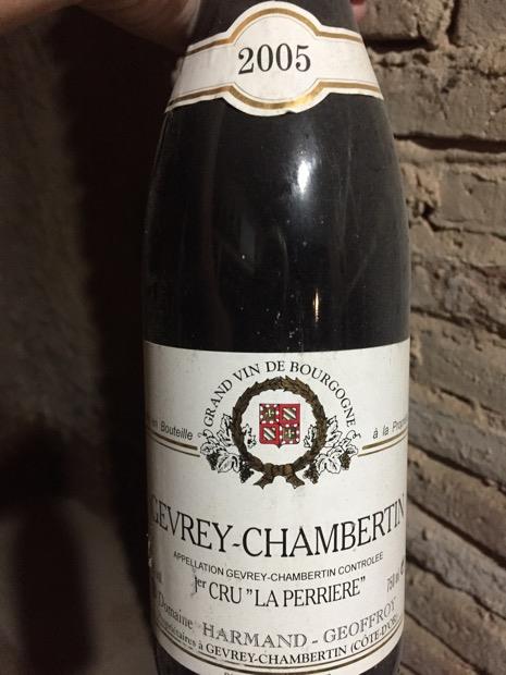 2002 Domaine Harmand-Geoffroy Gevrey-Chambertin 1er Cru La