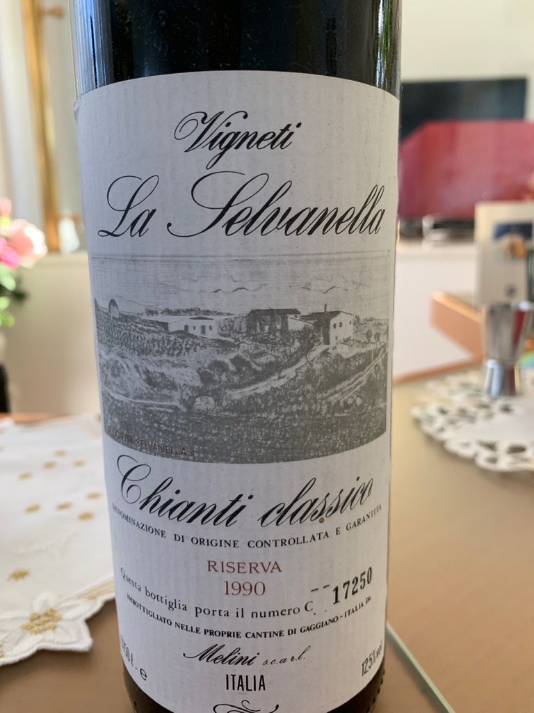 1990 Melini Chianti Classico Riserva Vigneti La Selvanella