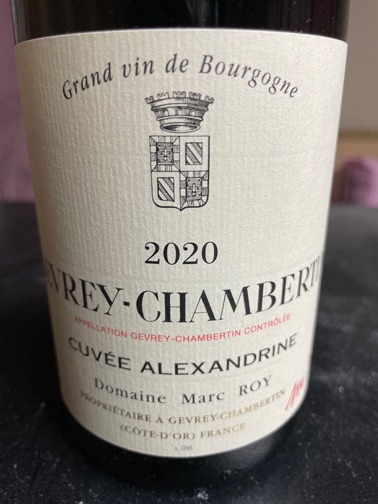 2021 Domaine Marc Roy Gevrey-Chambertin Cuvée Alexandrine