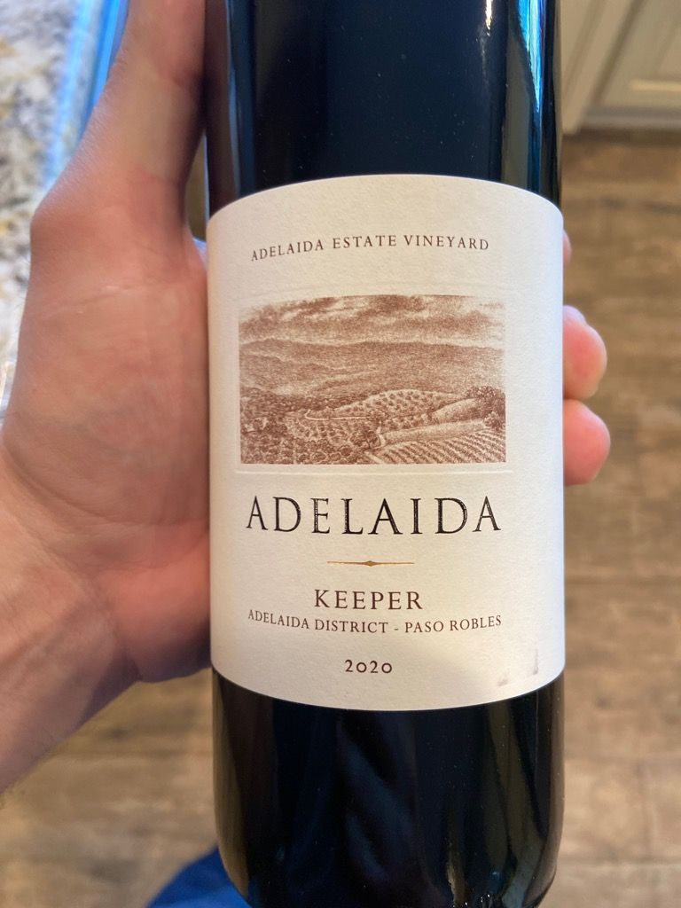 2020 Adelaida Keeper, USA, California, Central Coast, Paso Robles