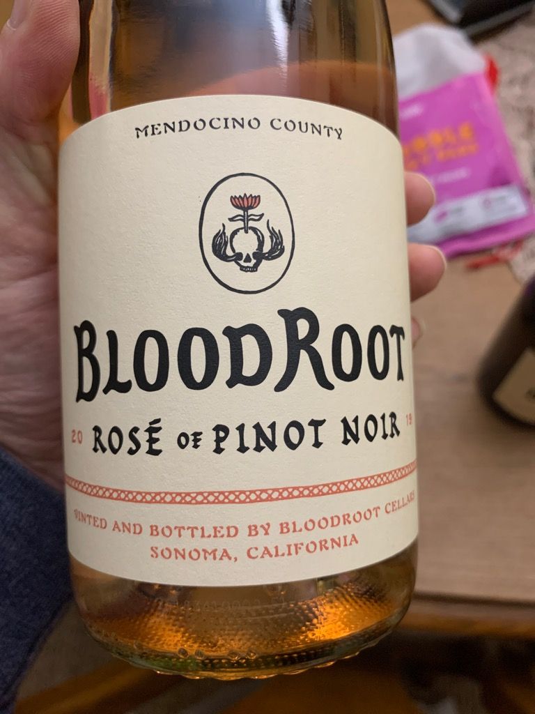 2019 BloodRoot Rosé of Pinot Noir, USA, California, North Coast ...