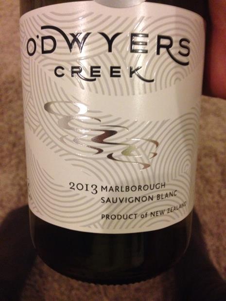 2013 O'dwyers Creek Sauvignon Blanc Kosher, New Zealand, South Island ...