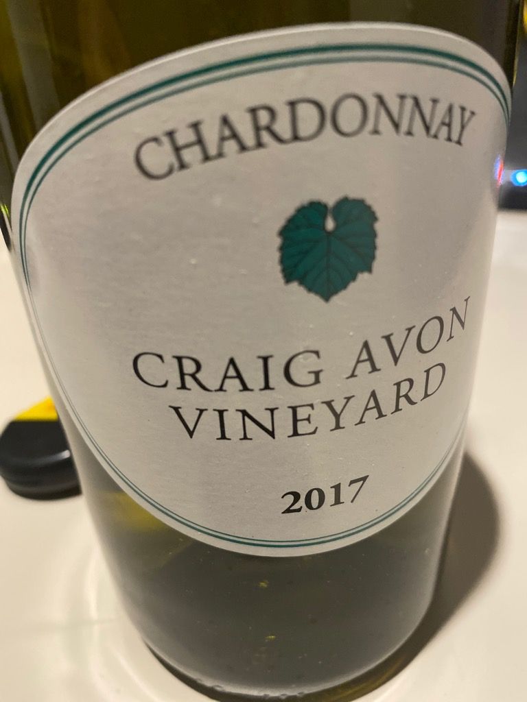 2018 Craig Avon Vineyard Chardonnay, Australia, Victoria, Port Phillip
