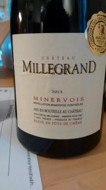 2013 Château Millegrand Minervois, France, Languedoc Roussillon ...