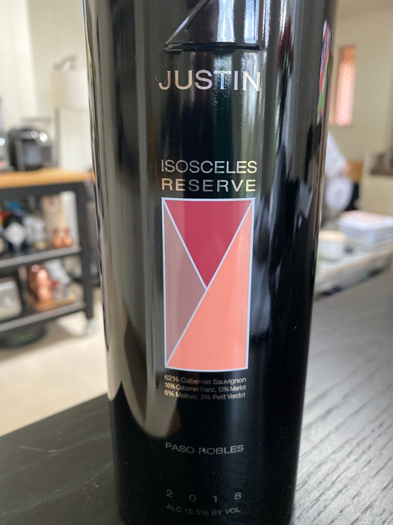 2018 Justin Vineyards & Winery Isosceles Reserve - CellarTracker