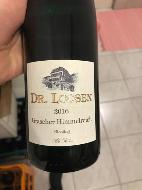 16 Dr Loosen Graacher Himmelreich Riesling Grosses Gewachs Alte Reben Germany Mosel Saar Ruwer Cellartracker