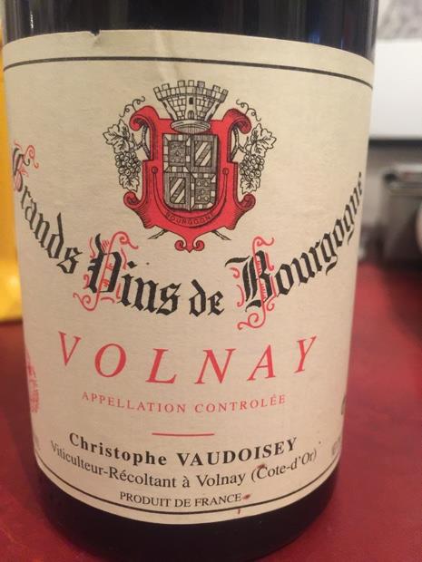 2020 Christophe Vaudoisey Volnay - CellarTracker