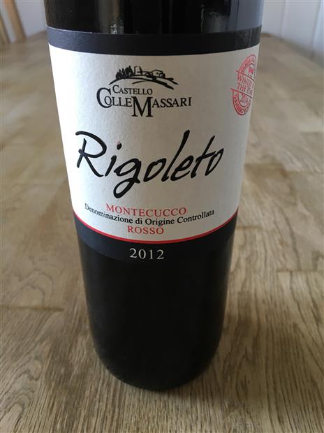 2012 Colle Massari Montecucco Rosso Rigoleto, Italy, Tuscany ...