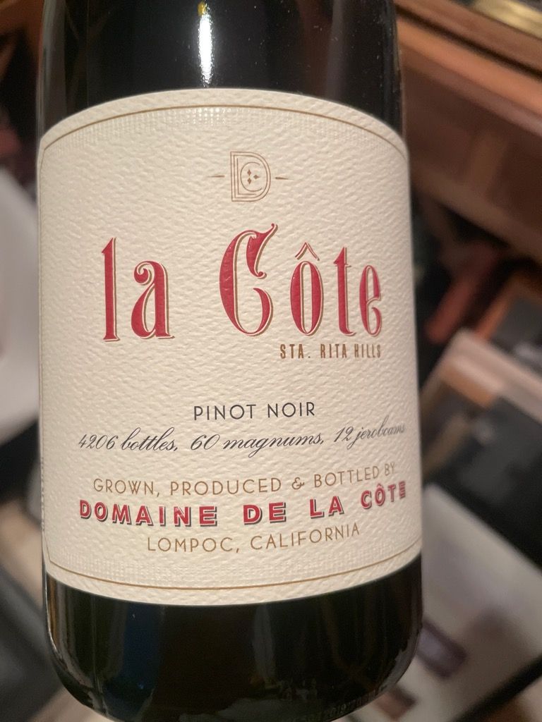 2018 Domaine de la Côte Pinot Noir Bloom's Field - CellarTracker