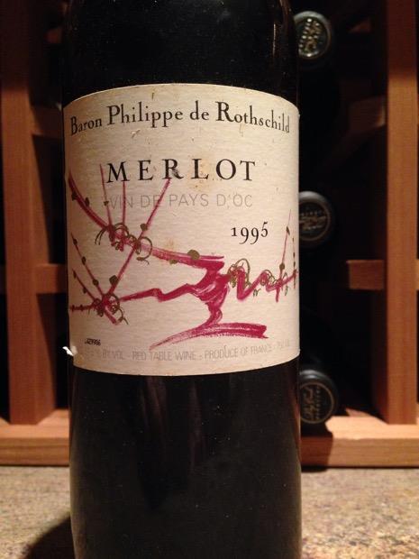 1995 Baron Philippe De Rothschild Merlot Vin De Pays D Oc France Languedoc Roussillon Vin De Pays D Oc Cellartracker