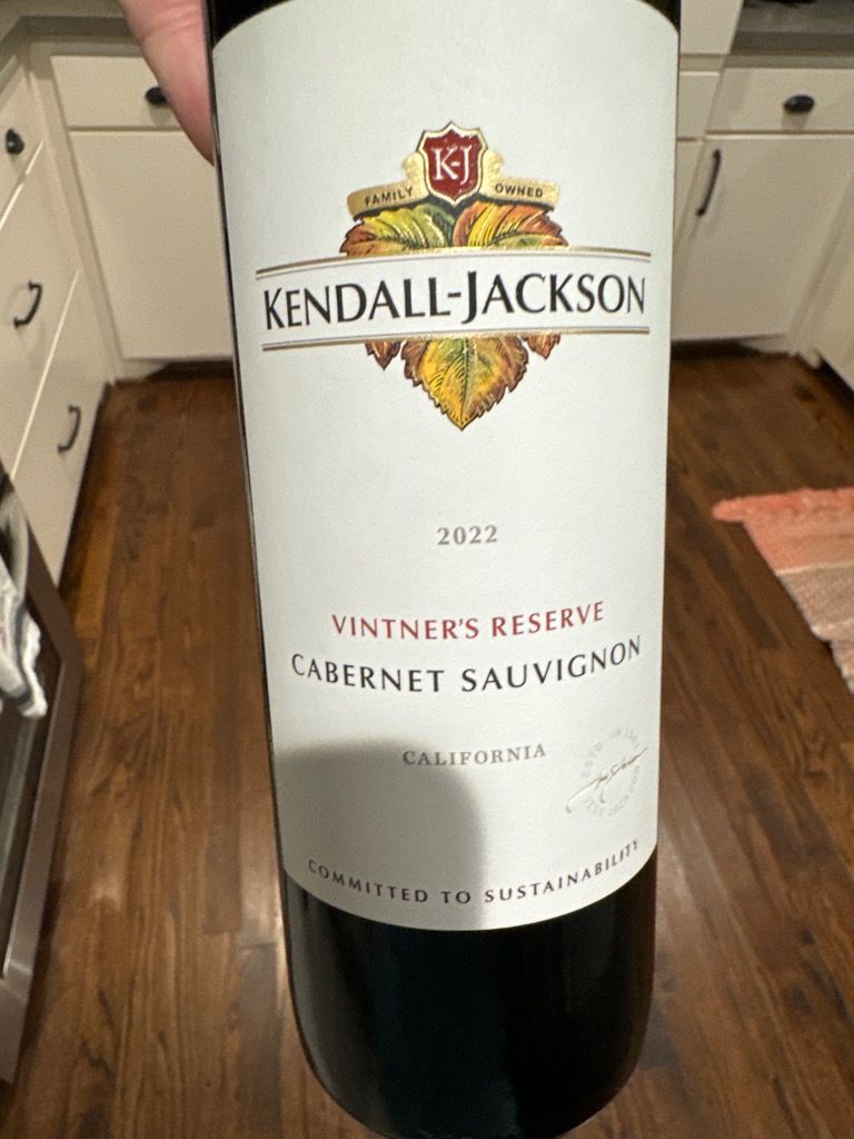 2022 kendall jackson cabernet sauvignon vintner s reserve usa