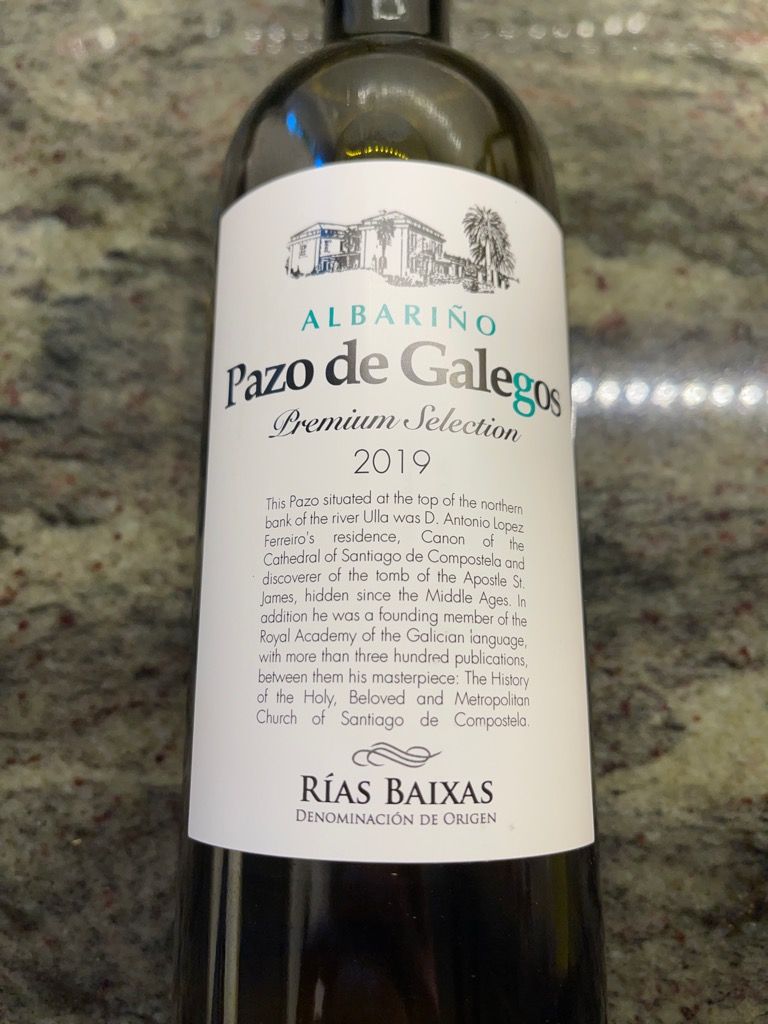 2019 Pazo de Galegos Albariño Rías Baixas Premium Selection, Spain