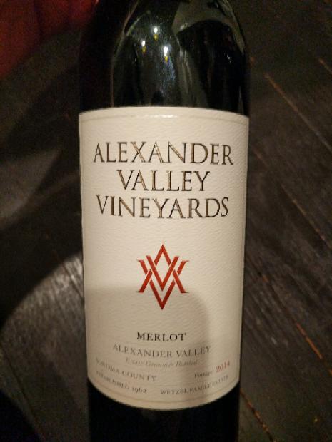 Alexander Valley Vineyards Merlot 2020 | informacionpublica.svet.gob.gt