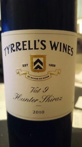 1992 Tyrrell's Shiraz Vat 9 - CellarTracker