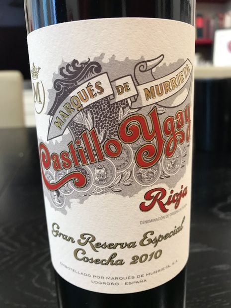 2010 Marqués de Murrieta Rioja Castillo Ygay Gran Reserva