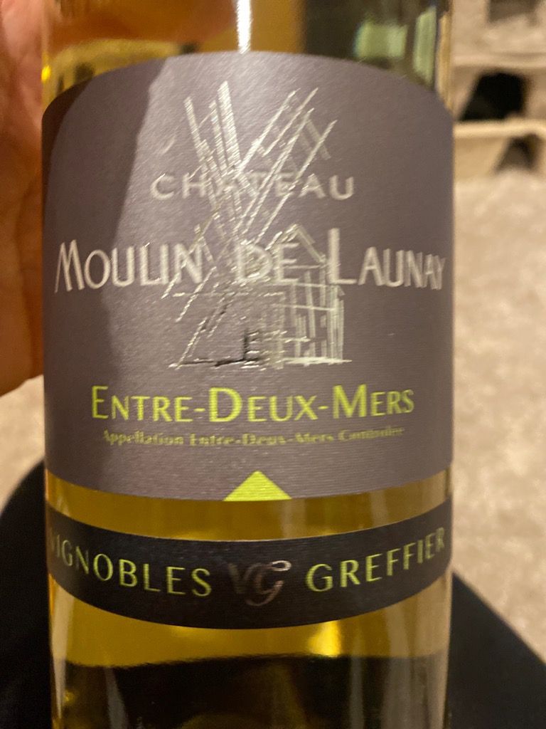 2019 Château Moulin de Launay EntreDeuxMers Blanc, France, Bordeaux