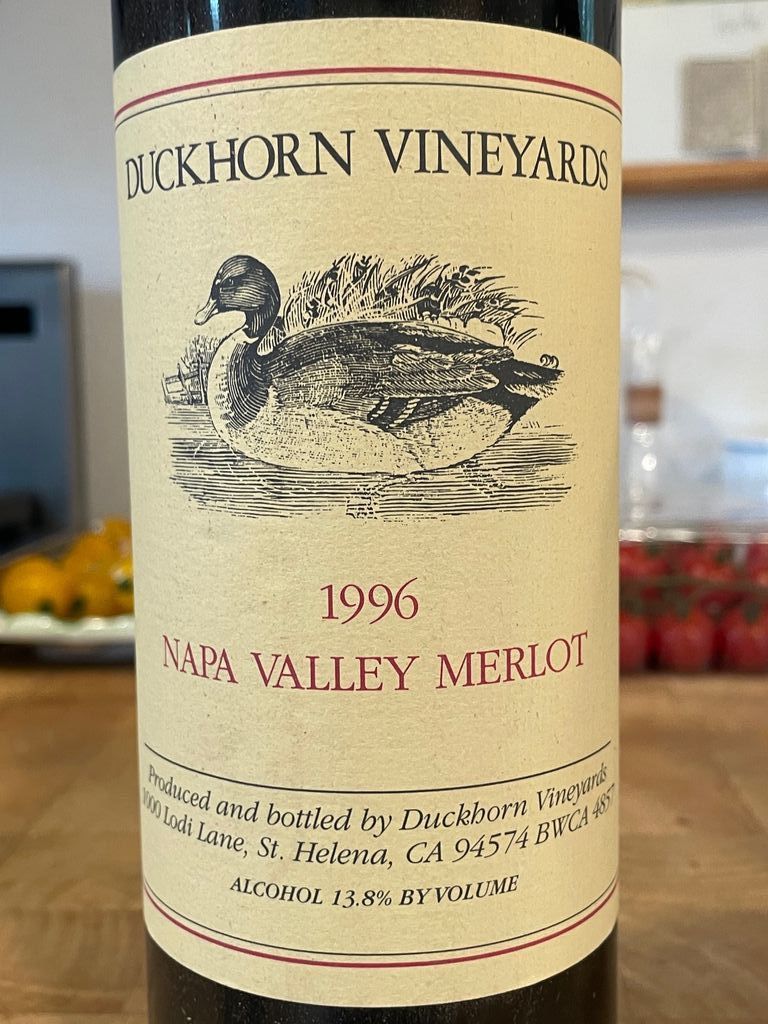 1996 Duckhorn Vineyards Merlot Napa Valley - CellarTracker