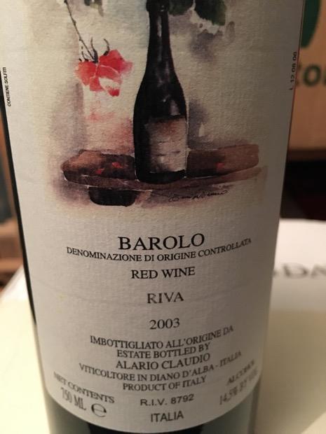 2005 Claudio Alario Barolo Riva, Italy, Piedmont, Langhe, Barolo ...