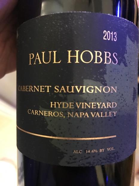 2013 Paul Hobbs Cabernet Sauvignon Hyde Vineyard - CellarTracker