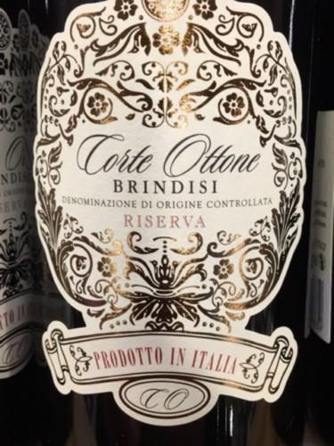 2013 Corte Ottone Brindisi Riserva, Italy, Puglia, Brindisi - CellarTracker