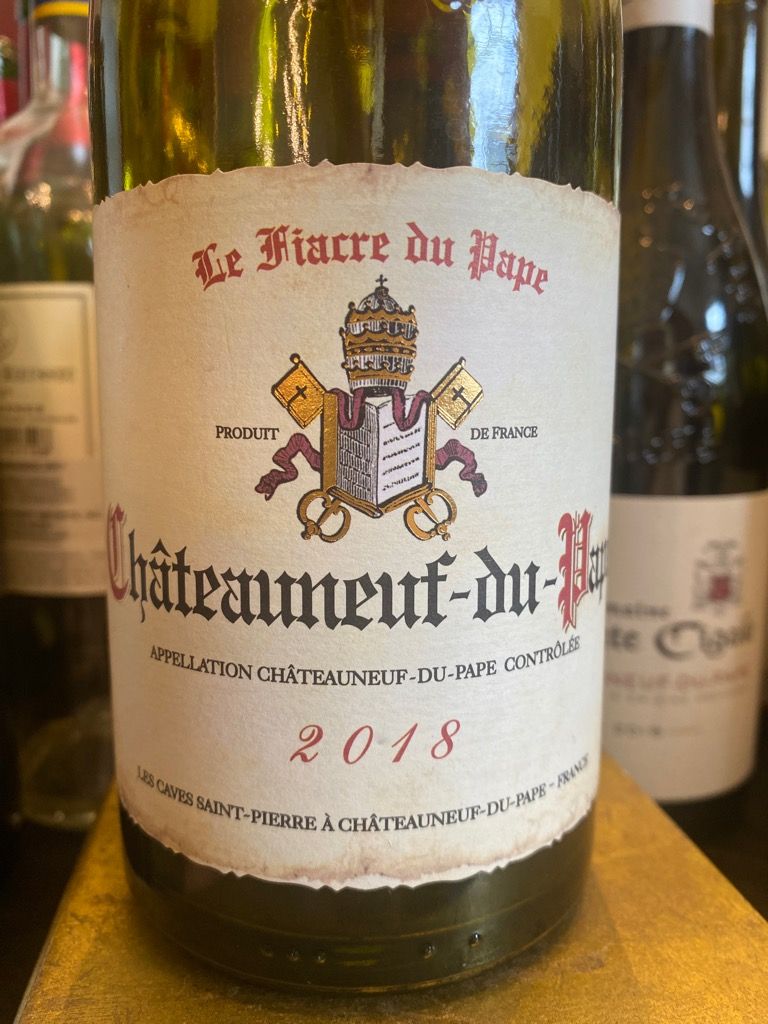 2018 Caves Saint-Pierre Châteauneuf-du-Pape Le Fiacre du Pape, France ...