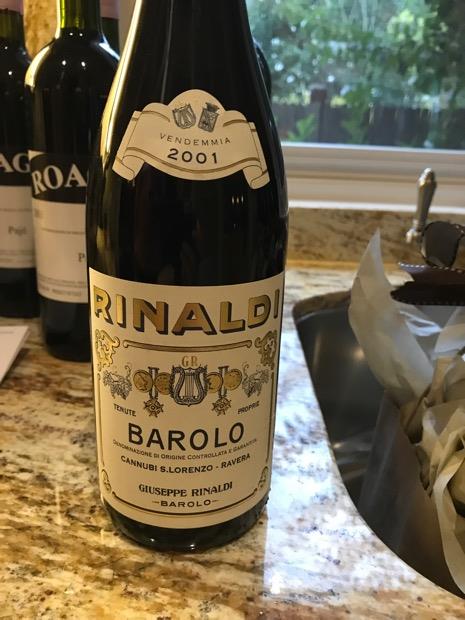 2001 Giuseppe Rinaldi Barolo Cannubi San Lorenzo Ravera