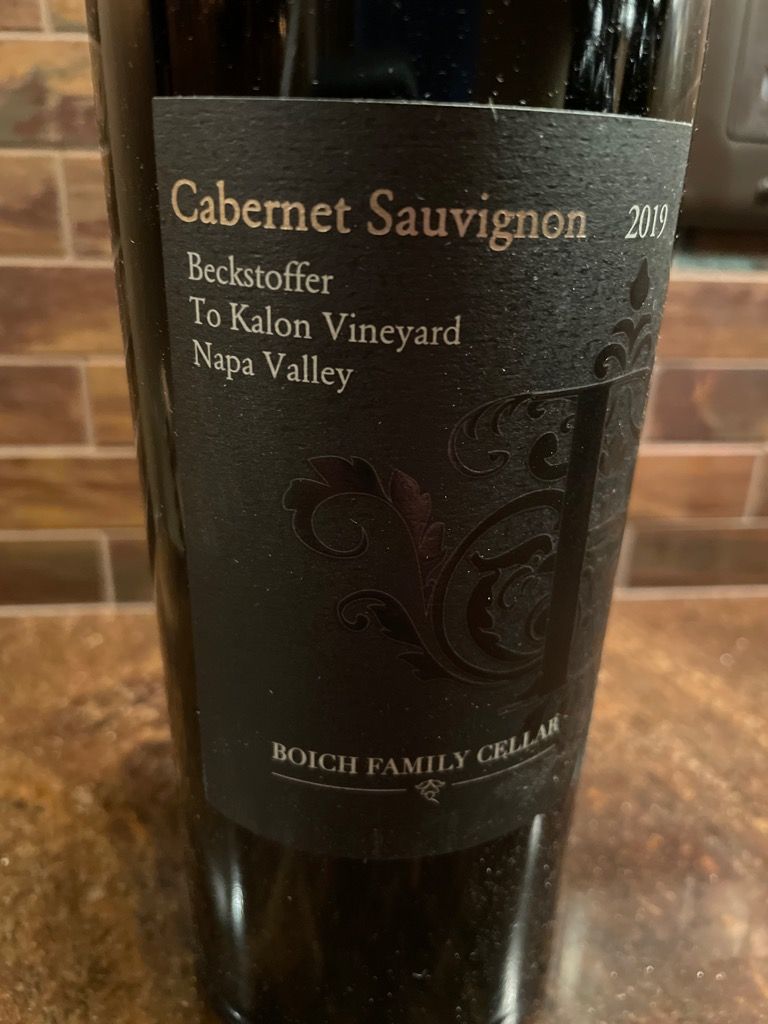 2019 Boich Family Cellar Cabernet Sauvignon Beckstoffer To Kalon ...