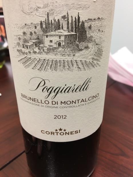 2012 Cortonesi Brunello di Montalcino Poggiarelli, Italy, Tuscany ...