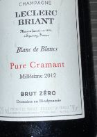 2012 Leclerc Briant Champagne Grand Cru Pure Cramant Blanc de