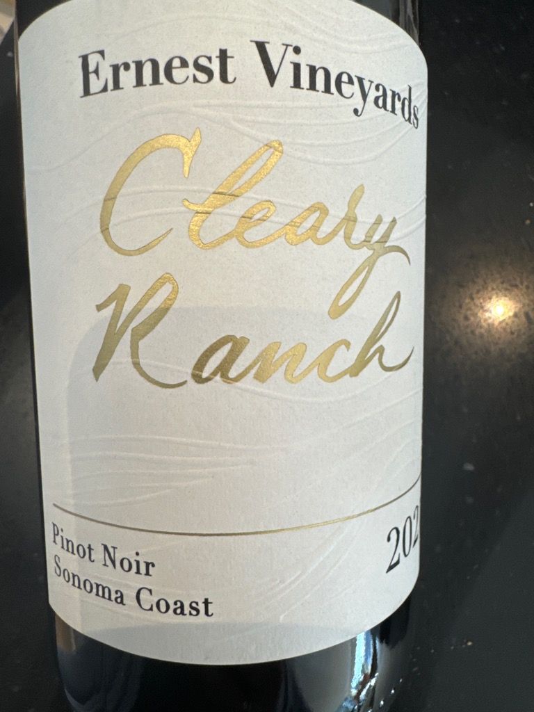 2021 Cleary Ranch Vineyards Pinot Noir Estate, USA, California, Sonoma ...