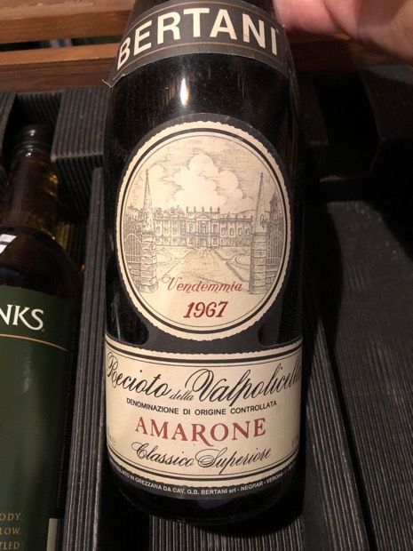 1967 Bertani Recioto della Valpolicella Classico Superiore Amarone