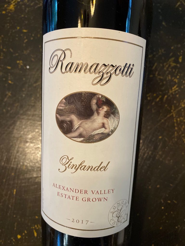 2017 Ramazzotti Wines Zinfandel, USA, California, Sonoma County