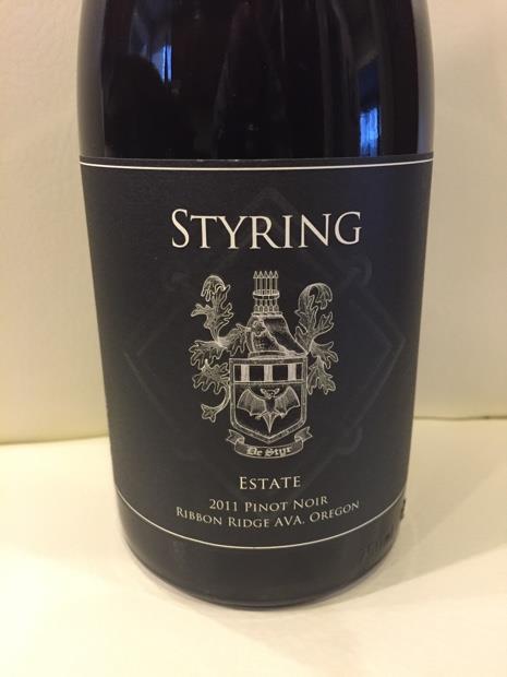 2011 Styring Vineyards Pinot Noir Estate, USA, Oregon, Willamette ...