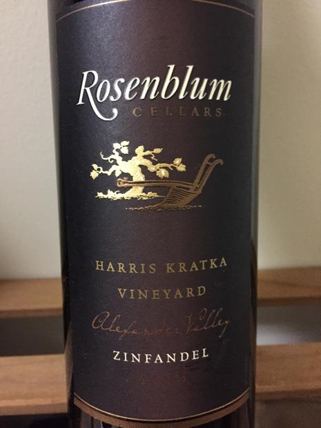 2009 Rosenblum Cellars Zinfandel Harris Kratka Vineyard, USA ...