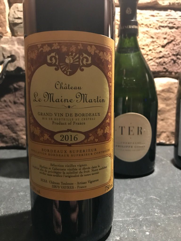 1996 Château Le Maine Martin Vieilles Vignes - CellarTracker