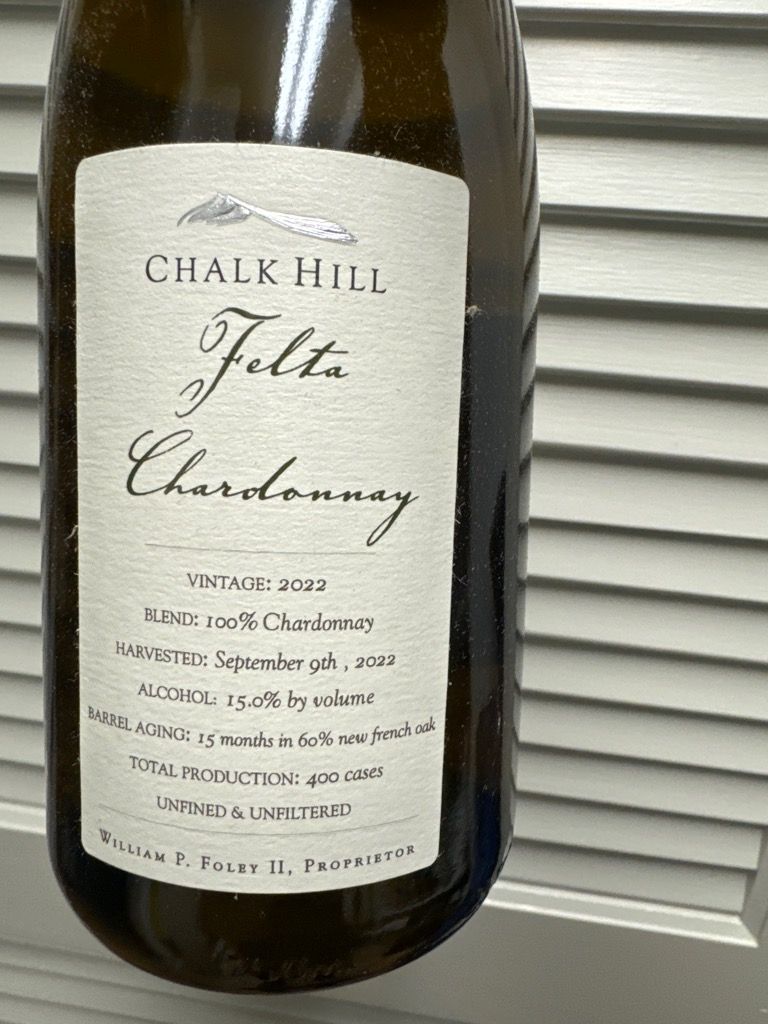 2023 Chalk Hill Chardonnay Felta USA California Sonoma County Chalk 2023-chalk-hill-chardonnay-felta-usa-california-sonoma-county-chalk