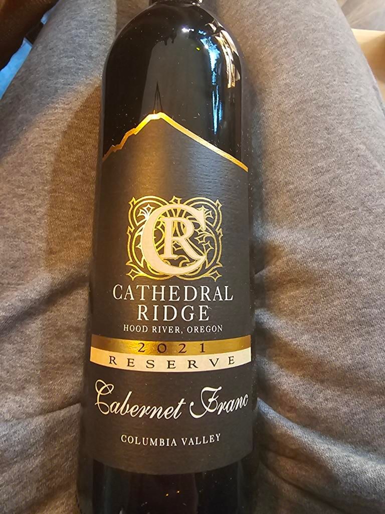 2021 Cathedral Ridge Cabernet Franc Reserve, USA, Oregon, Columbia ...