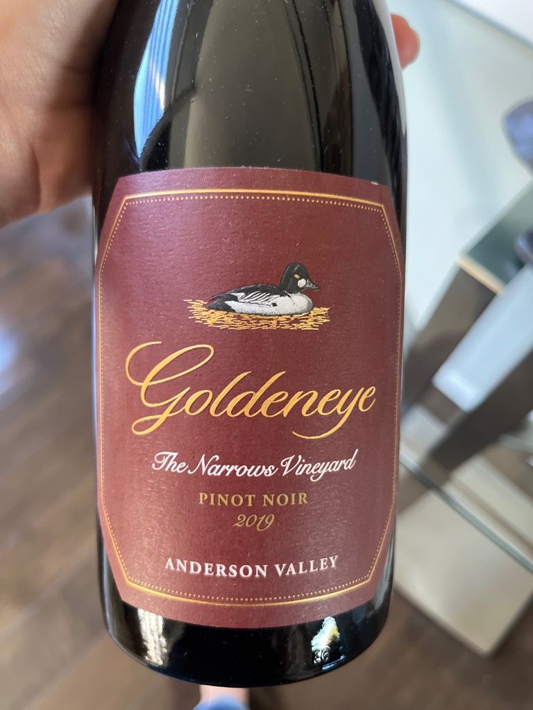 2019 Goldeneye Pinot Noir The Narrows Vineyard, USA, California, North ...