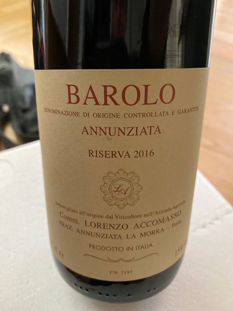 2016 Lorenzo Accomasso Barolo Annunziata Riserva - CellarTracker