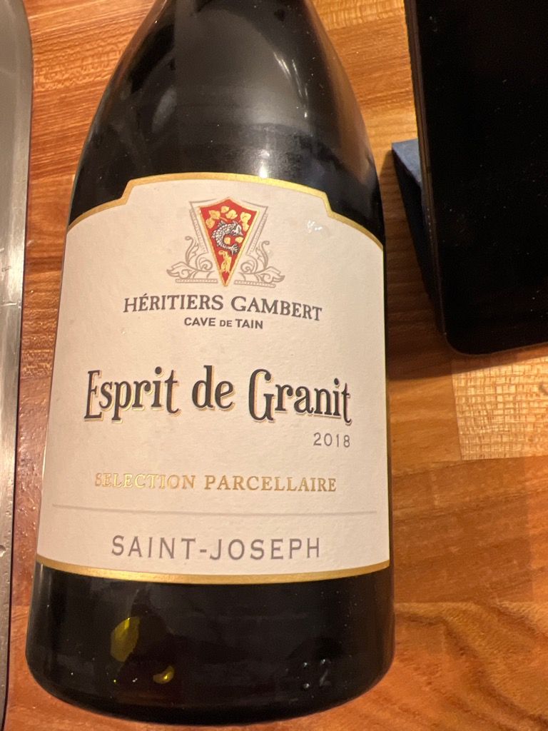 2018 Cave de Tain St. Joseph Esprit de Granit, France, Rhône, Northern Rhône, St. Joseph