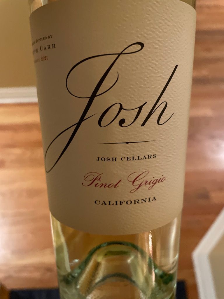 2021 Josh Cellars Pinot Grigio California, USA, California CellarTracker