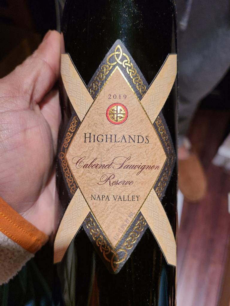 ワイン Napa Highlands 2019 Cabernet Sauvignon 2019 Highlands Cabernet Sauvignon Reserve - CellarTracker