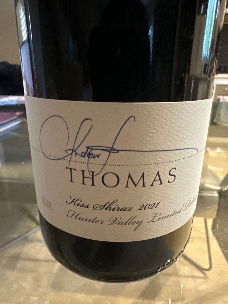 トーマス ワインズ キス シラーズ 2021 QWine Reviews : Thomas Wines