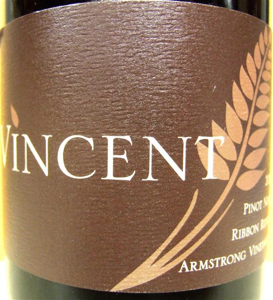 2012 Vincent Pinot Noir Armstrong Vineyard, USA, Oregon, Willamette