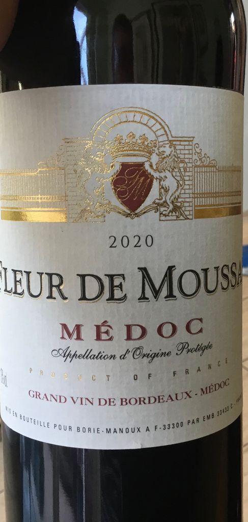 2022 Fleur de Moussas Médoc - CellarTracker